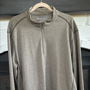 Pebble Beach Men's Zip-Up Sweater in Gray